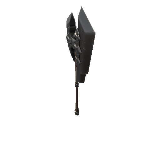 KnightBattleaxe Iron Damaged